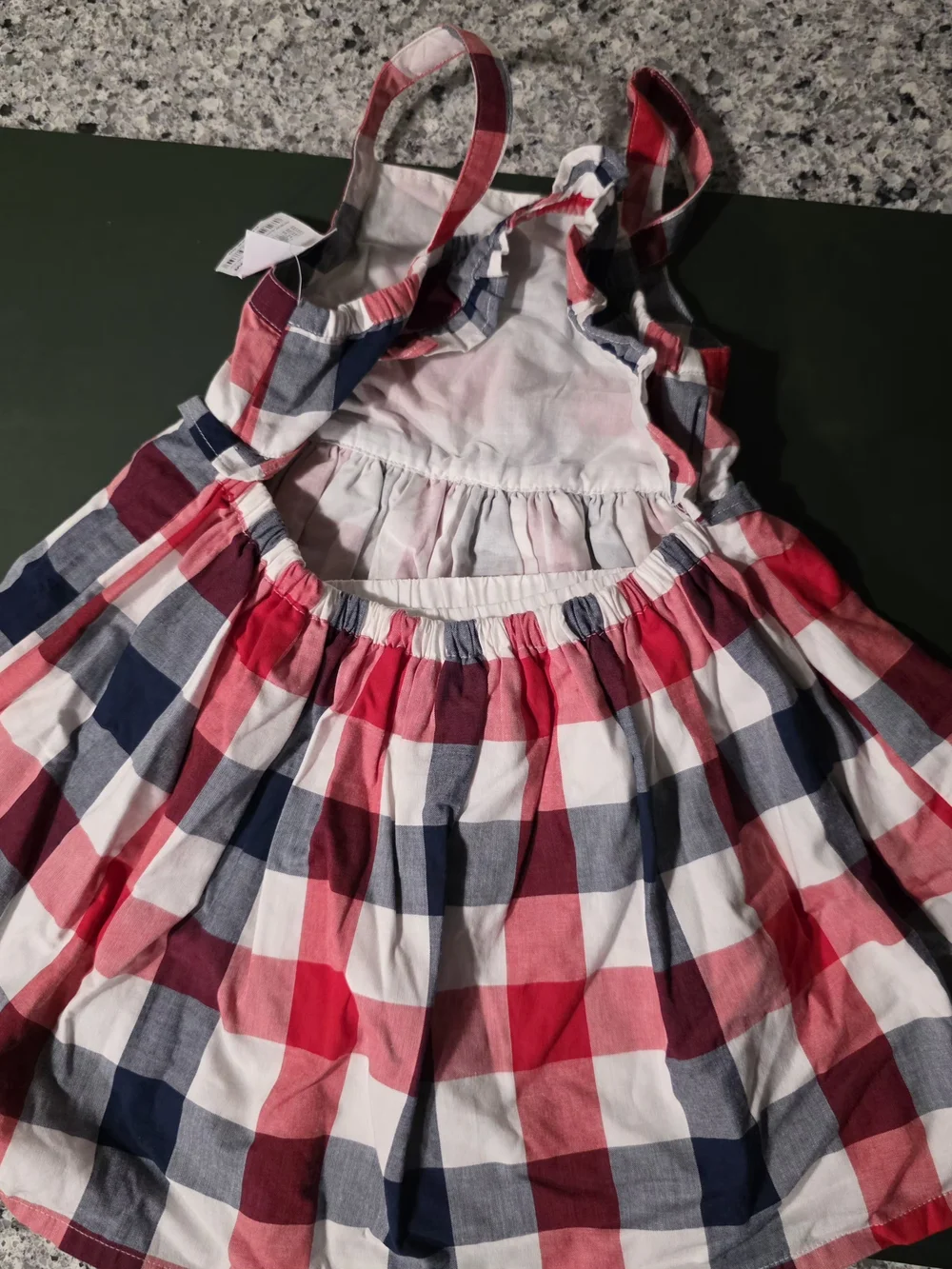 OshKosh B'gosh Red, Navy & White Plaid Sundress